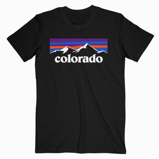 Colorado Mountains Outdoor Flag Design MCMA T-Shirt