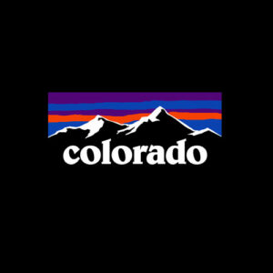 Colorado Mountains Outdoor Flag Design MCMA T-Shirt