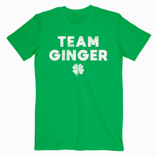Cute Red Head Team Ginger St Patricks Day Green T-Shirt