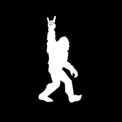 Funny Bigfoot Rock and Roll Tshirt for Sasquatch Believers T-Shirt