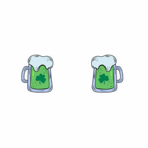 Green Beer Mug and Boobs St Patricks Day Drinking T Shirt