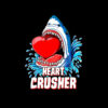 Heart Crusher Valentines Day Shark Boys Jawsome Gift T Shirt