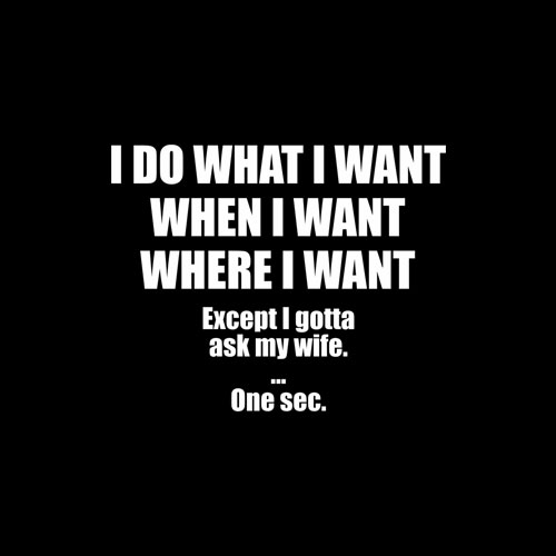 I Do What I Want When I Want Where I Want Shirt For Husband T Shirt