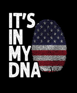 It's In My DNA American Flag T-Shirt Amerika US Geschenk Tee T-Shirt