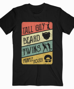 Kids Dude Tall Guy Beard Twins Purple Hoser T-Shirt