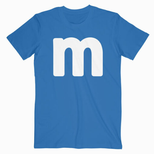 Letter M Shirt Lower Case Alphabet Matching Halloween Tee