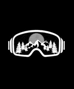 Ski Snowboard Goggles Skiing Snow Mountain Winter Gift T-Shirt