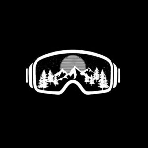 Ski Snowboard Goggles Skiing Snow Mountain Winter Gift T-Shirt