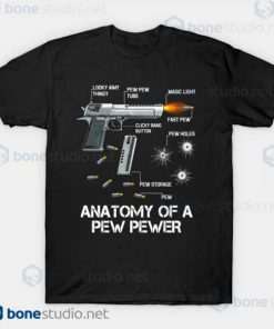 Anatomy Of A Pew Pewer Ammo Gun Amendment Meme Lovers Black T Shirt
