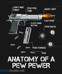 Anatomy Of A Pew Pewer Ammo Gun Amendment Meme Lovers T Shirt