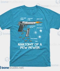 Anatomy Of A Pew Pewer Ammo Gun Amendment Meme Lovers Turquoise HeatherT Shirt