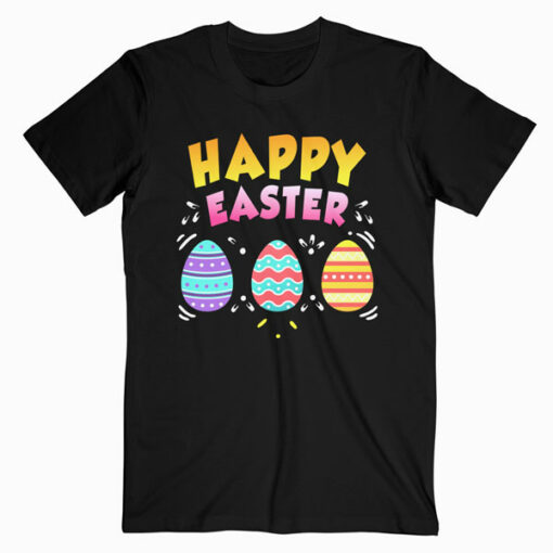 Happy Easter Day Colorful Egg Hunting Cute Shirt