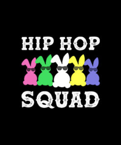 Hip Hop Squad Funny Easter Bunny Boys Girls Kids Gift T-Shirt