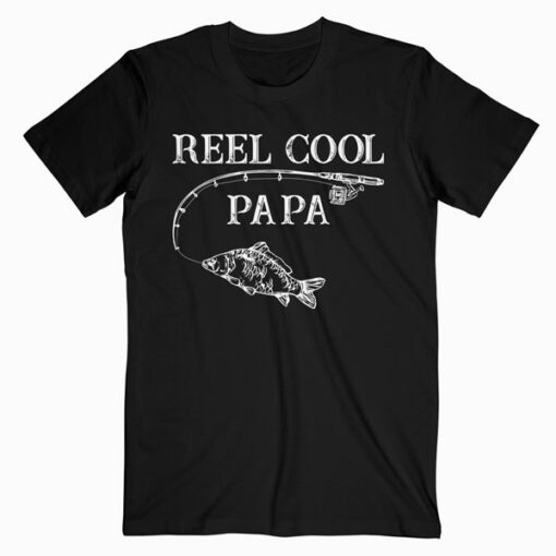 Vintage Reel Cool Papa Novelty Father Gift Shirt