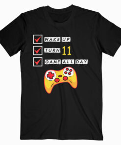 11th Birthday Gamer Level 11 Unlocked Gamer Birthday T Shirt