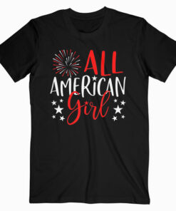 4th of July Family Matching Shirts All-American Girl Tshirt