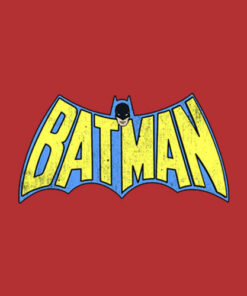 Batman Classic Logo Distressed T Shirt