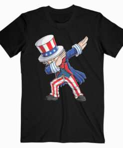Dabbing Uncle Sam T Shirt 4th of July Kids Boys Men Gifts
