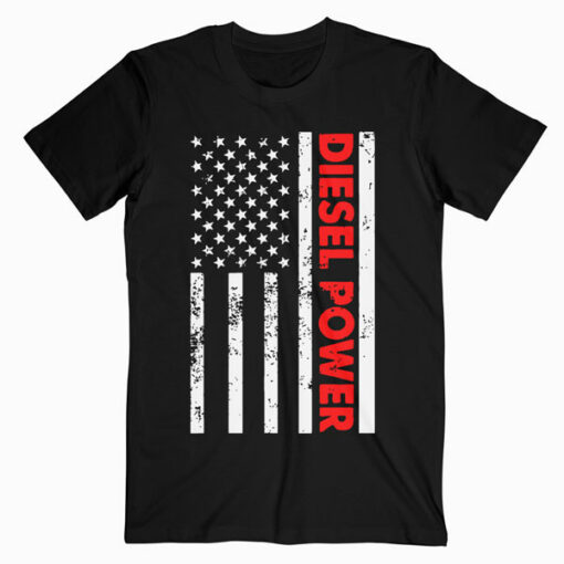 Diesel Power American Flag T Shirt