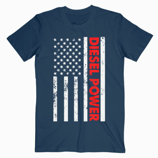 Diesel Power American Flag T Shirt
