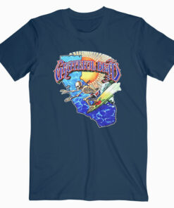 Grateful Dead Surfing Skeleton Vintage 1986 Band T Shirt