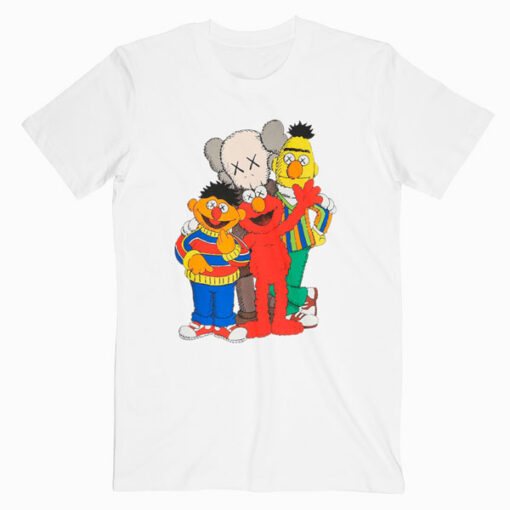 Kaws X Sesame Street Family Collab T Shirt