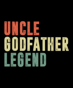 Mens Uncle Godfather Legend Funny Gift For A Favorite Uncle T Shirt