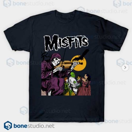 Misfits Legacy of Brutality Band Navy T Shirt