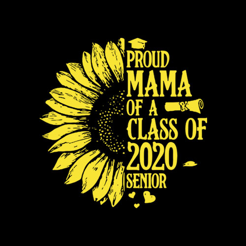 Proud Mama Of A Class Of 2020 Senior Graduation T Shirt