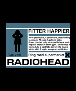 Radiohead Fitter Happier Band T Shirt