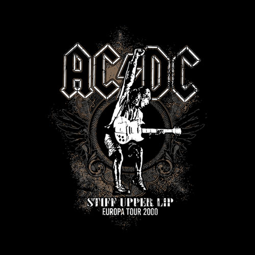 Stiff Upper Lip Europa Tour 2000 ACDC Band T Shirt