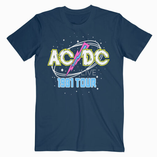 ACDC Live 1981 Tour Band T Shirt