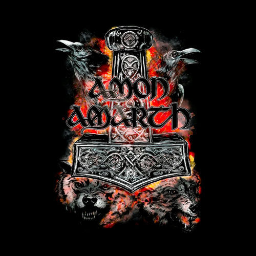 Amon Amart Warriors Of The North Band T Shirt
