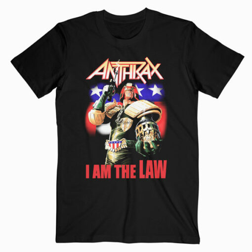 Anthrax I Am The Law Band T Shirt