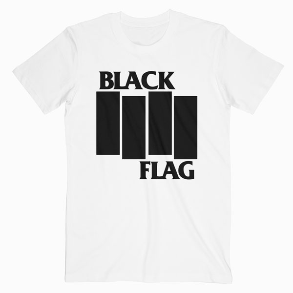 Black Flag Logo Band T Shirt
