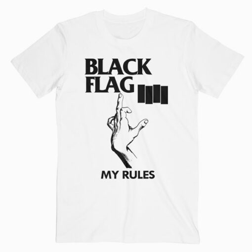 Black Flag My Rules Band T Shirt