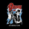 David Bowie 1972 World Tour Band T Shirt