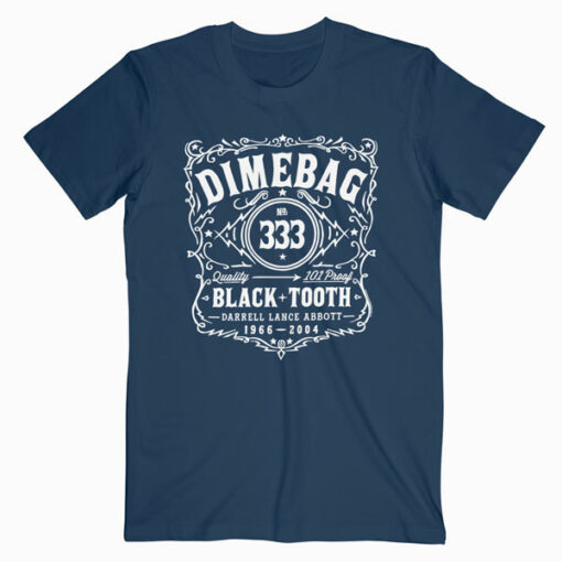Pantera Jack Daniel Whisky Label Dimebag Darrel Band T Shirt