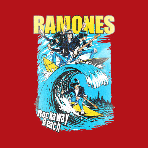 Ramones Rockaway Beach Band T Shirt
