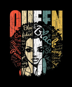 African American Shirt for Educated Strong Black Woman Queen T-Shirts