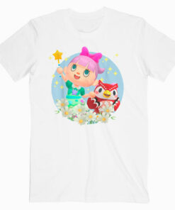 Animal Crossing New Horizons Villager And Celeste Portrait T-Shirt