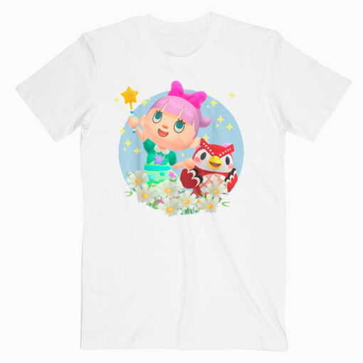 Animal Crossing New Horizons Villager And Celeste Portrait T-Shirt