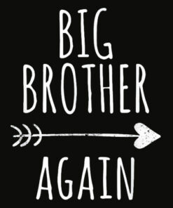Big Brother Again Shirt for Boys with Arrow and Heart T Shirt