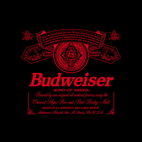 Budweiser Can Label T-Shirt