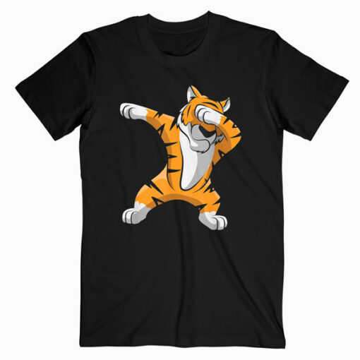 Dabbing Tiger Dab Tiger Safari Funny Tiger Animal T-Shirt