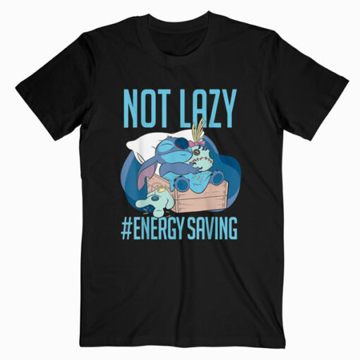 Disney Lilo & Stitch Not Lazy Energy Saving T-Shirt