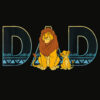 Disney The Lion King Simba and Mufasa Dad T Shirt