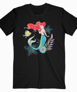 Disney The Little Mermaid Ariel and Flounder Sea T Shirt