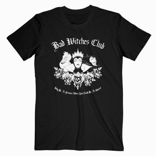 Disney Villains Bad Witches Club Group Shot Graphic T-Shirt