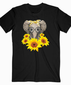 Elephant Sunflower Cute Elephant Love Sunflower T Shirt